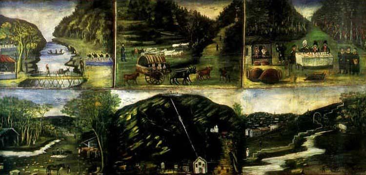 Niko Pirosmanashvili Six-Scene Panel